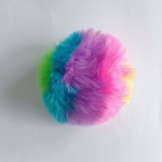 Rainbow pompom