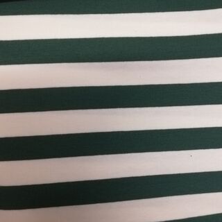 Emerald Green stripe cotton spandex 