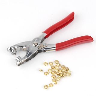 Eyelet and pliers set