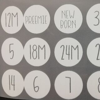 White round Size pips nb - 14yrs