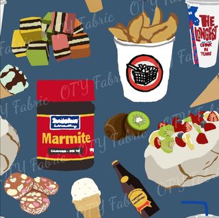 Kiwi summer food medley on CANVAS 