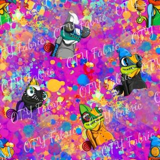 Bright splatter Chameleons 