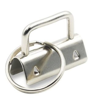 Silver Key fob crimp