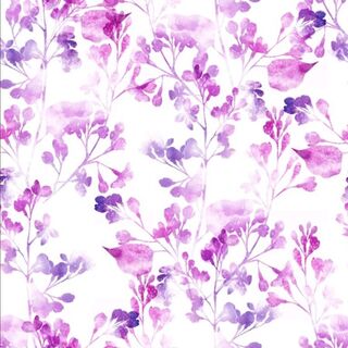 Lilac stamped floral