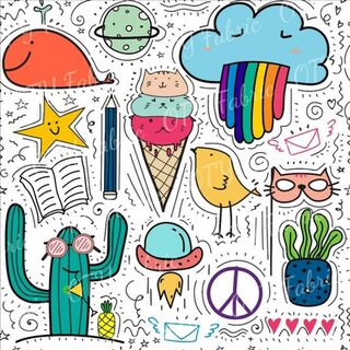 Doodle rainbow