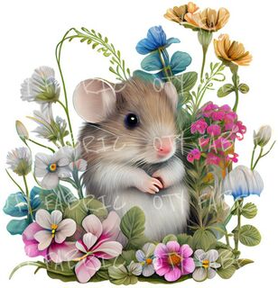 Floral mouse