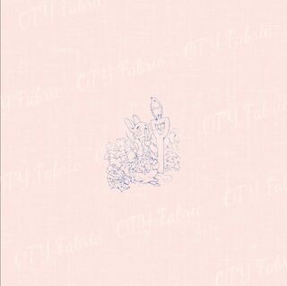 PR pink linen panel