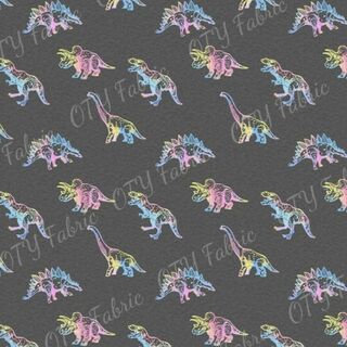 Pastel rainbow dinos