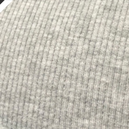 Marle grey cotton spandex rib