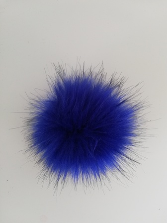 Electric blue pompom