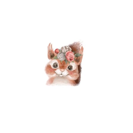 Floral Squirrel Panel