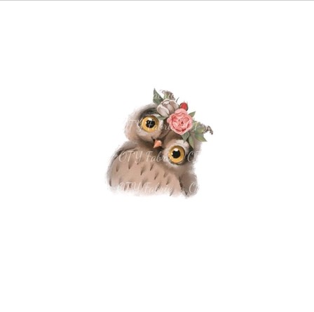 Floral Owl Panel