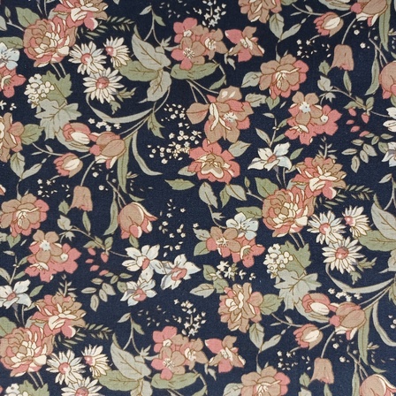 Muted floral on Navy