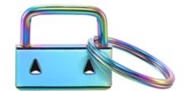 Rainbow key fob crimps 