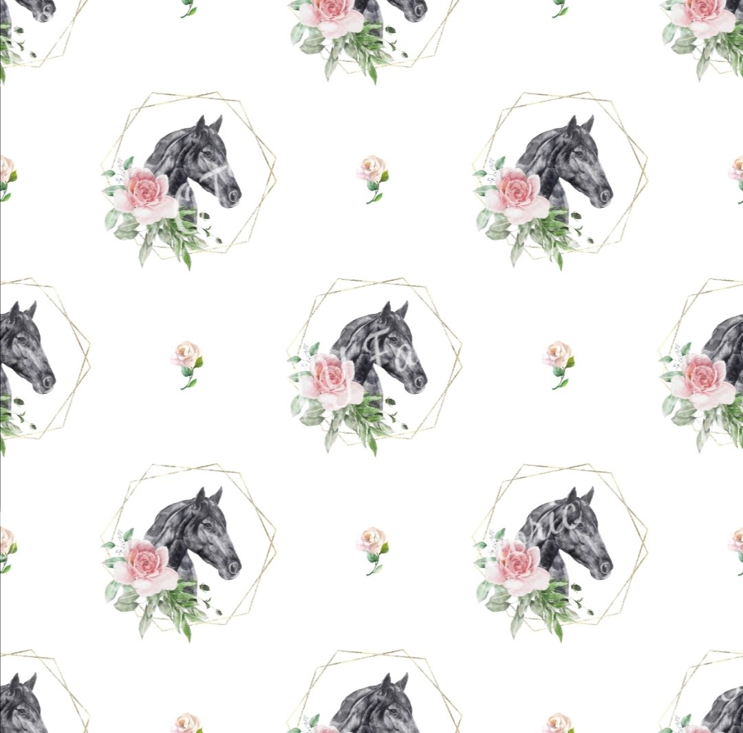Floral horses