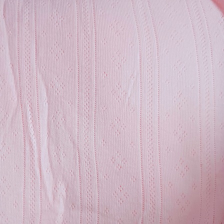 Pastel pink pointelle