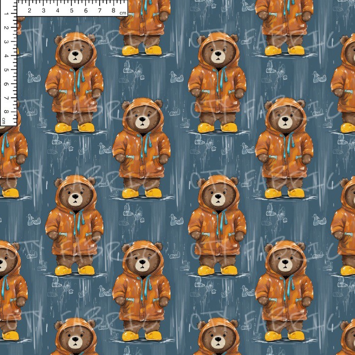 Raincoat teddy on denim - exclusive