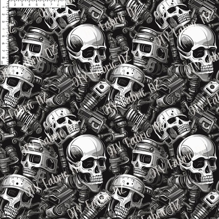 Monochrome robot skulls - OTY Exclusive