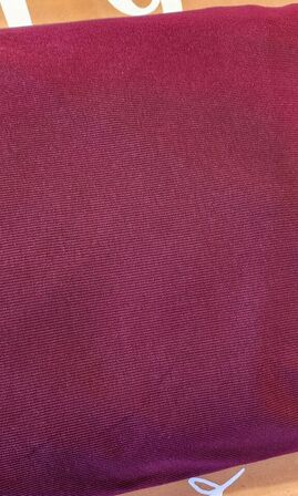 Deep burgandy ribbing
