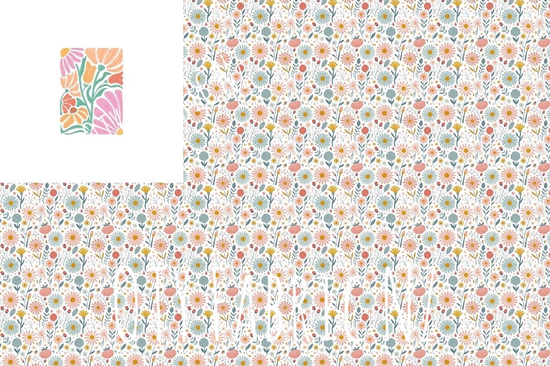 Pastel abstract floral rapport