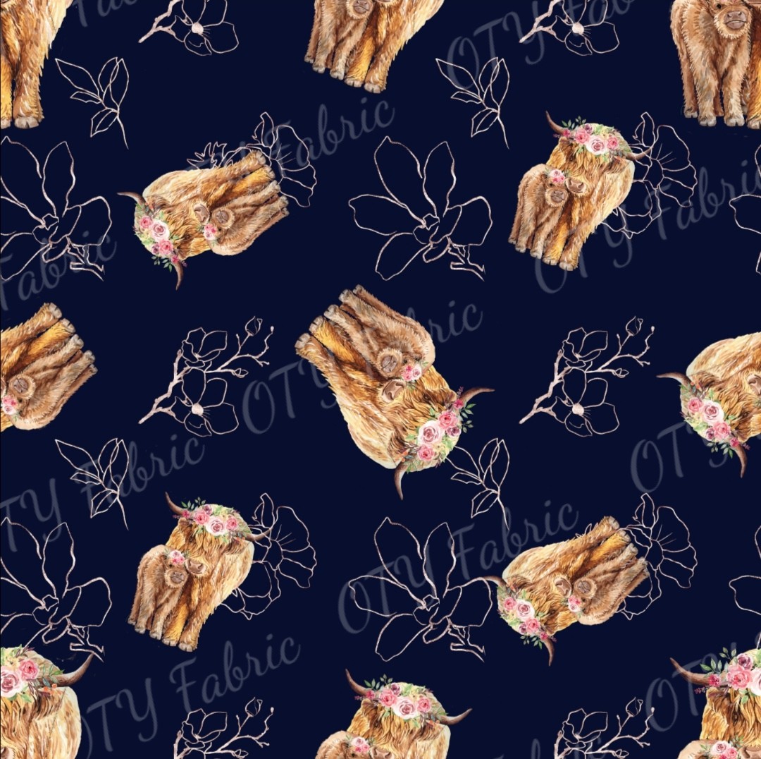 Mama and baby highland