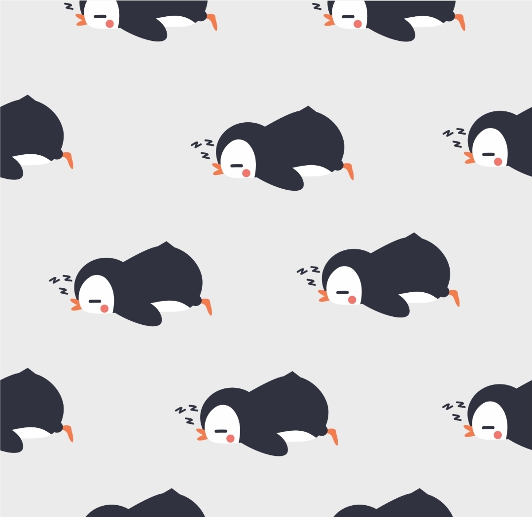 Sleepy penguin