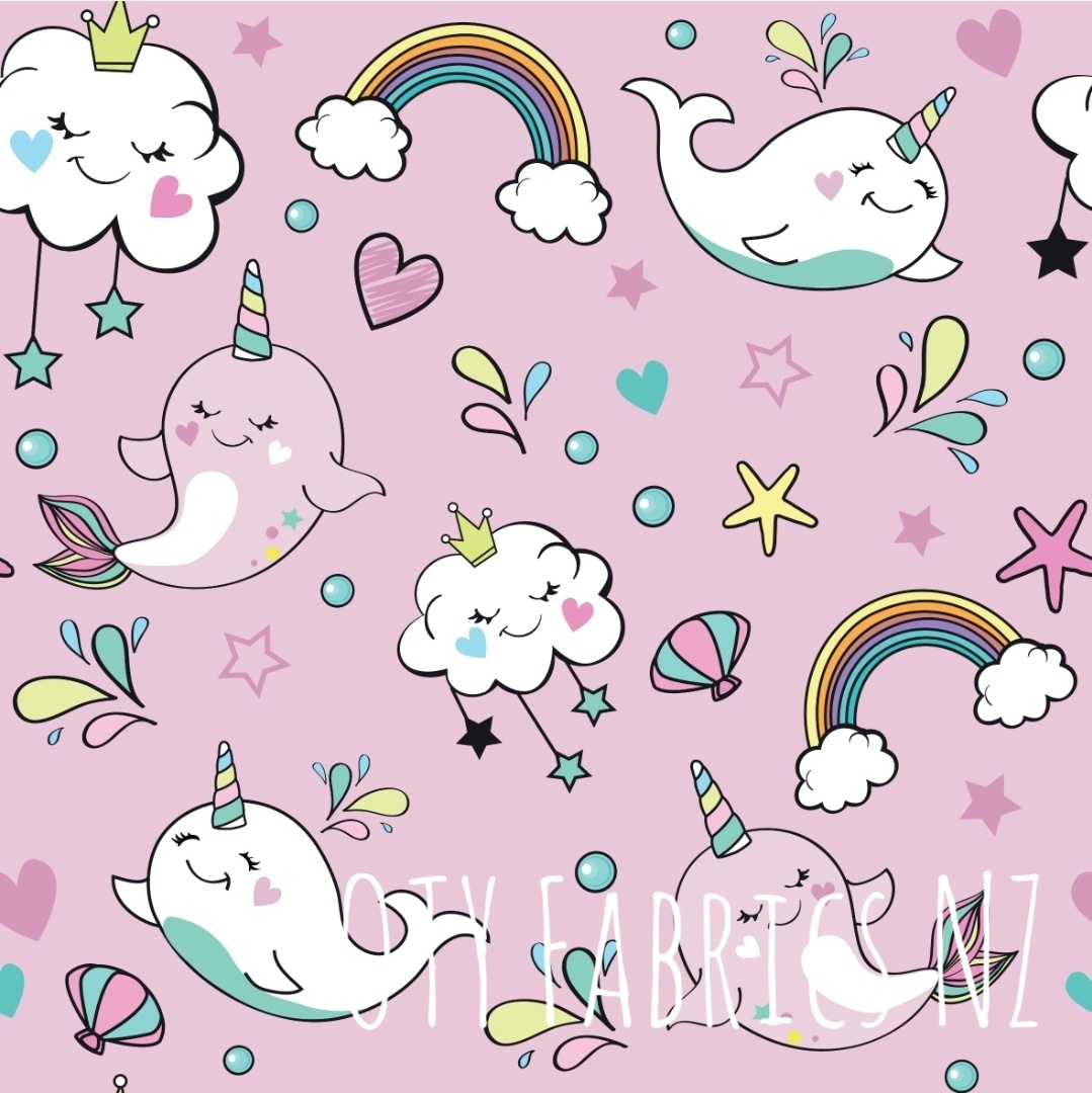 Pink narwhales