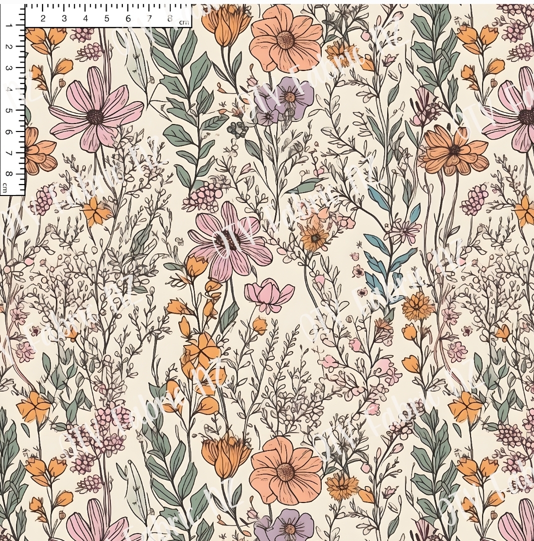 Sketched floral RC