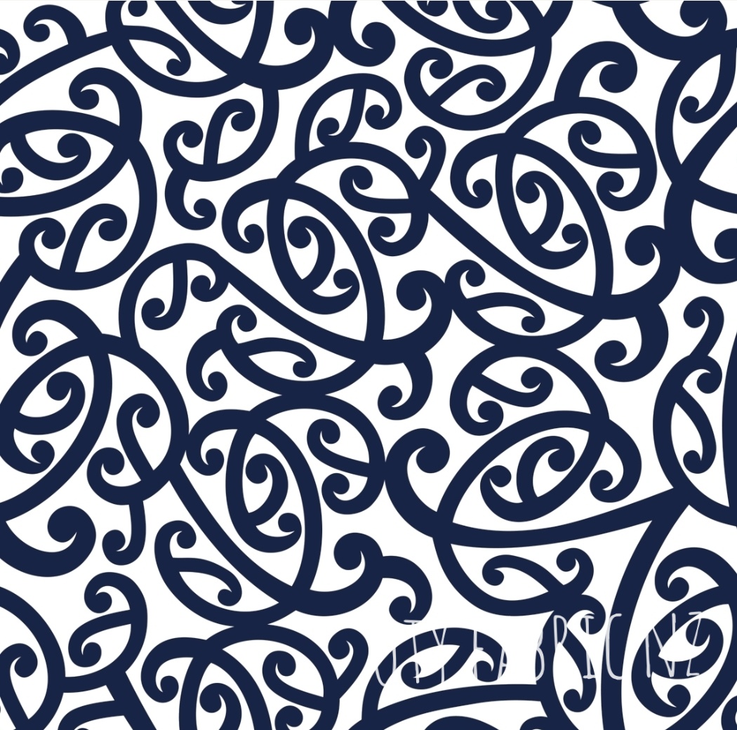 Navy Koru pattern