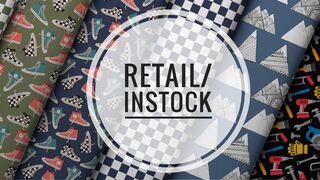 RETAIL/IN STOCK- Custom Printed Fabric