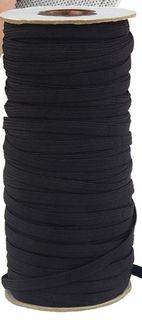 3mm black elastic 