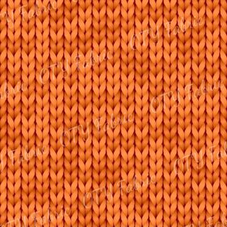 Chunky Faux Knit - Orange