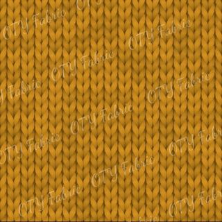 Chunky Faux Knit - Geo Floral Gold