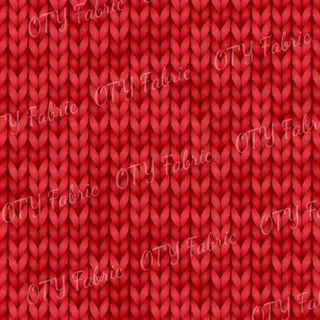 Chunky Faux Knit - Red