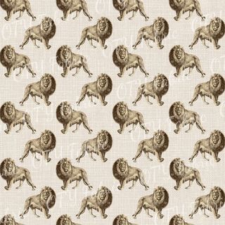 Linen Look - Lions