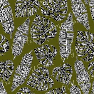Monstera Leaves - Olive