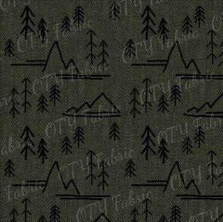 Black primative on khaki tweed - Exclusive