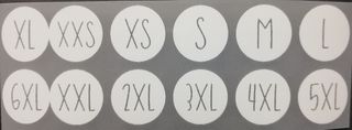 White round Size pips adults