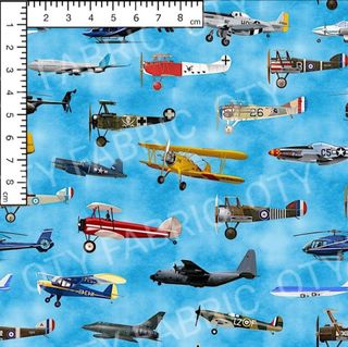 Squadrons on blue sky