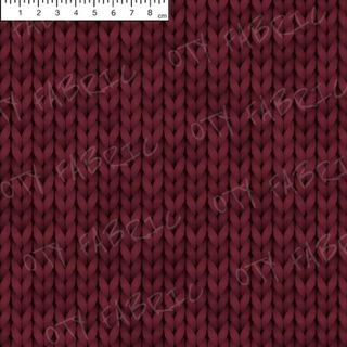 Autumn burgundy knit (exclusive print)