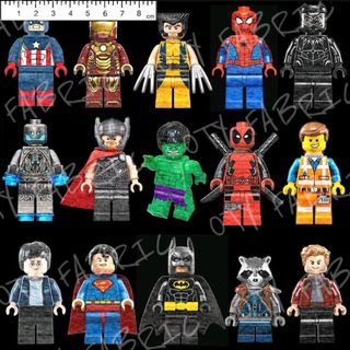 Boys Minifigures on black (exclusive print)