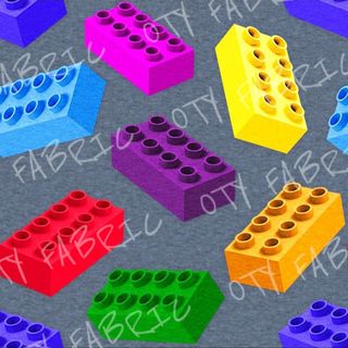 Blocks on denim marle  (exclusive print)