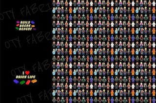 Double panel Girls Minifigures on black rapport (exclusive)