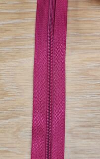Burgandy zipper tape