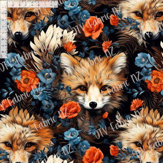 Vibrant floral foxes - OTY EXCLUSIVE