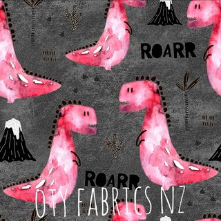 Pink dino roar
