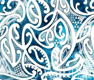 Marble blue Koru