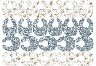 Woodland and denim Koru Bib Rapport- exclusive