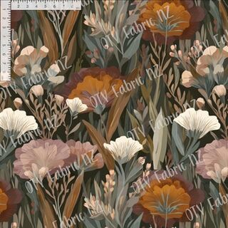 Muted fall boho floral