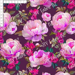 Neon fushia floral